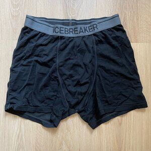 Icebreaker Men's Merino Anatomic Boxers Small Black Rrp $45